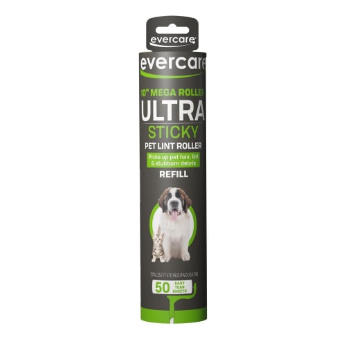 Evercare Mega Lint Roller Refill 10 inch 50 Sheets